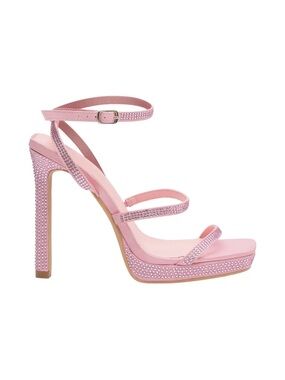Meshki Holland Diamanté heels blush pink New with box